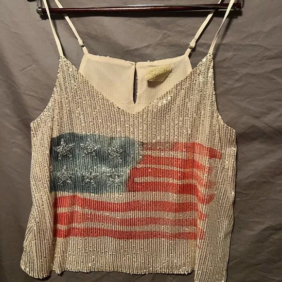 Judith March sequin flag tank - Picture 3 of 3